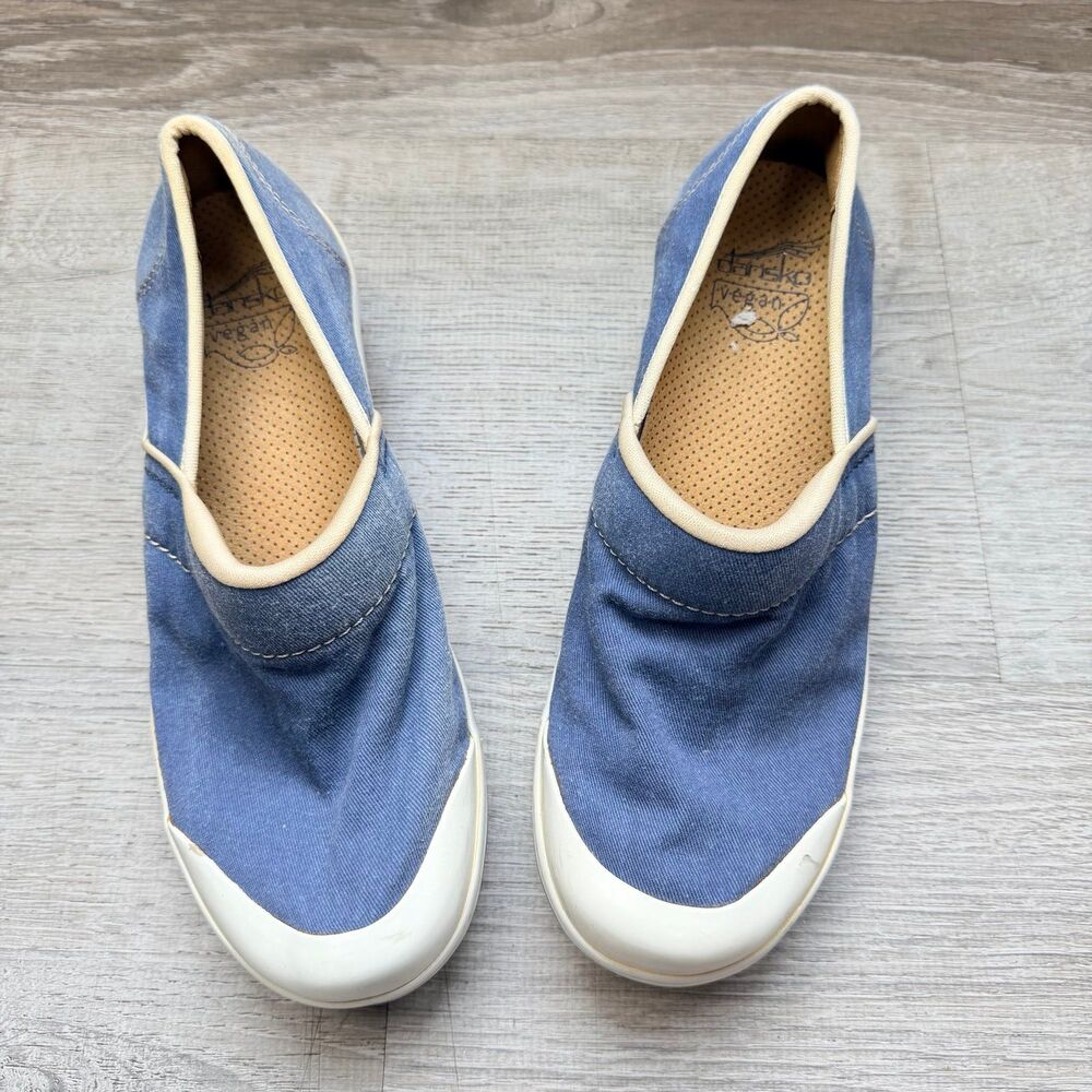 DANSKO Vegan Volley Blue Canvas Clogs Slip-on Shoes
Size 39 - Picture 2 of 11